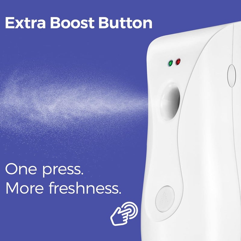 stardrix Automatic Air Freshener Dispensers (2-Pack), Aerosol Spray Machines, Wall Mounted or Freestanding, Adjustable Timer for Scent Release in Bathroom, Office, Commercial & Home – White - Image 3